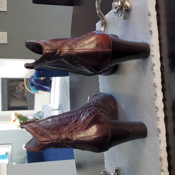 BEAUTIFUL SESTO MEUCCI LEATHER BOOTS - Picture 2 of 8
